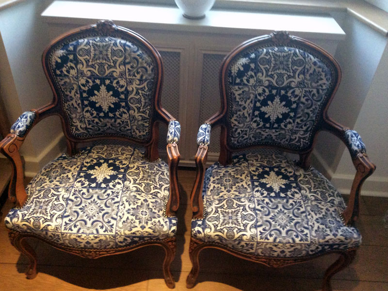 antique chair upholstery